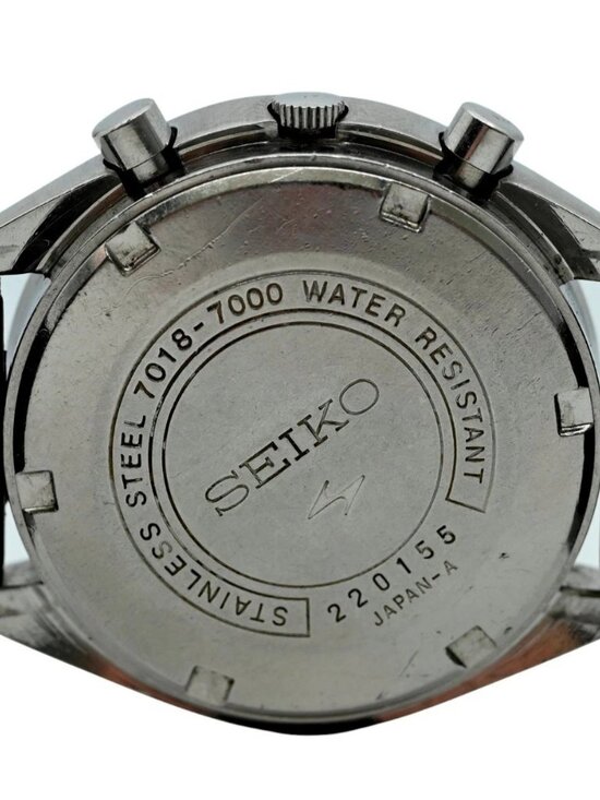 Seiko 37mm Men\'s Flyback Automatic Chronograph Day-Date Watch! Ref: 7018-7000! main image 5